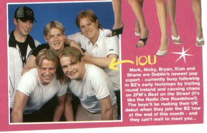 IOU in Boyzone magazine
