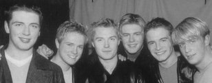 Westlife with Ronan Keating of Boyzone