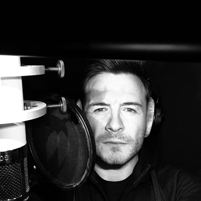 Shane in the recording studio, March 2019