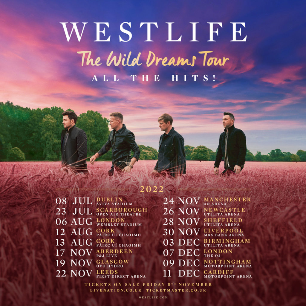 Westlife Tour Dates 2022