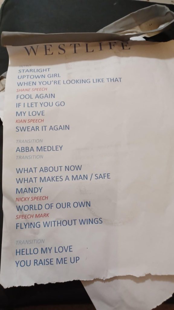 Wild Dreams Tour setlist